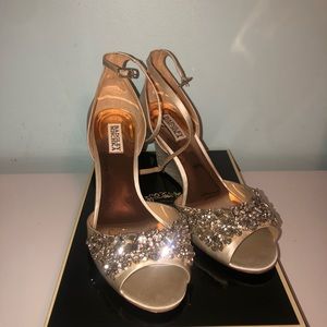 BADGLEY MISCHKA DIAMOND WEDGE SHOES